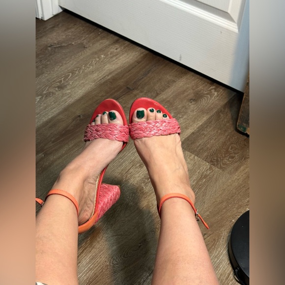 Sam Edelman Women's Yoana Raffia Leather Coral
Ankle-High Heel women size 9 - Picture 15 of 17